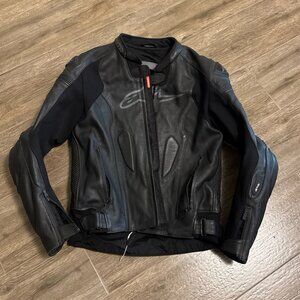 Alpinestars Missile R Leather Motorcycle Jacket Size 44